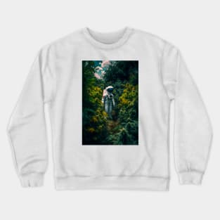 Astronaut In A Weed Garden Crewneck Sweatshirt